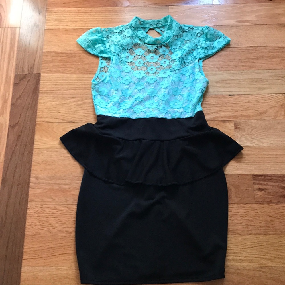 Teal dress ordered online